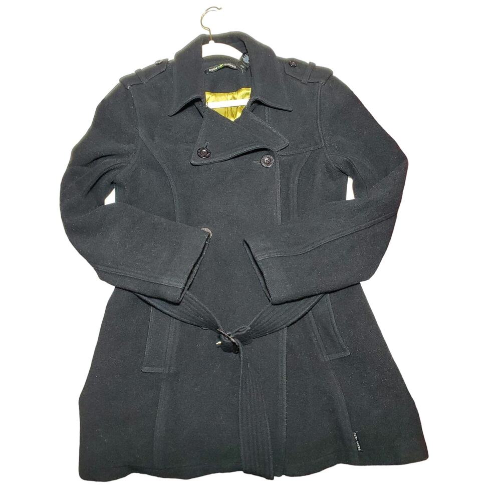 DKNY Black Jacket Women's Size L heavy Wool